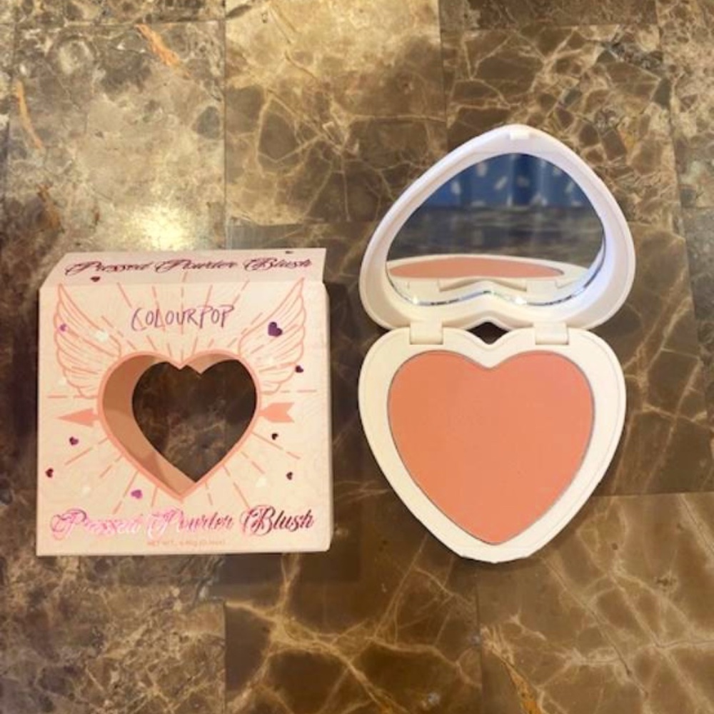 Colourpop Heart Blush in Kiss n' Tell
